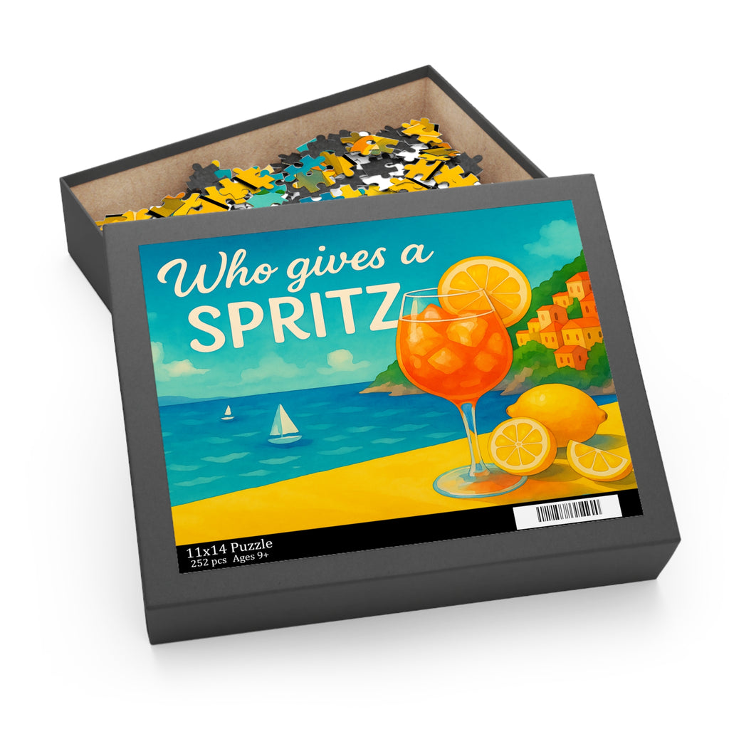 Who Gives a Spritz Puzzle - Fun 120 & 500 Piece Jigsaw Puzzle for Adults and Kids