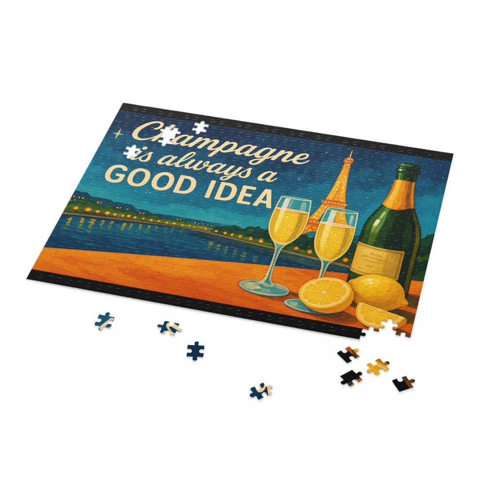Champagne-Themed Puzzle - "Champagne is Always a Good Idea" - Perfect for Celebrations and Relaxation