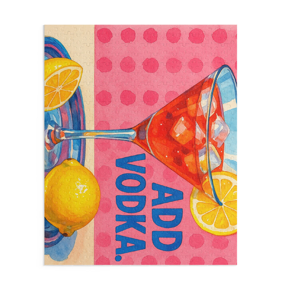 Add Vodka Cocktail Puzzle (500-Piece) - Fun & Vibrant Jigsaw for Parties