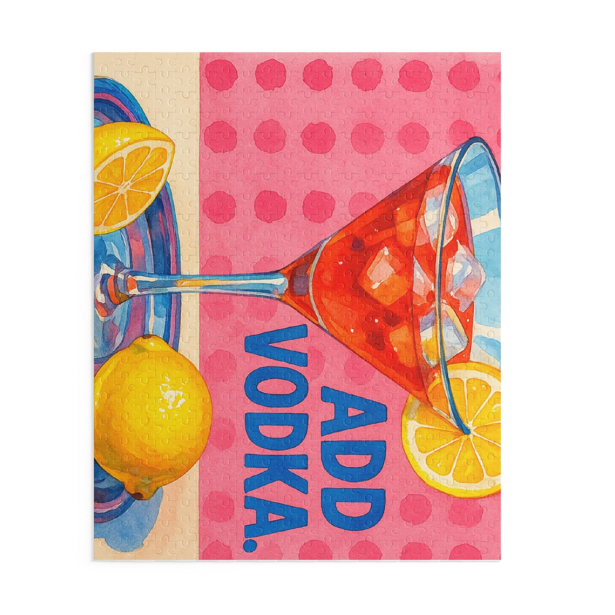 Add Vodka Cocktail Puzzle (500-Piece) - Fun & Vibrant Jigsaw for Parties
