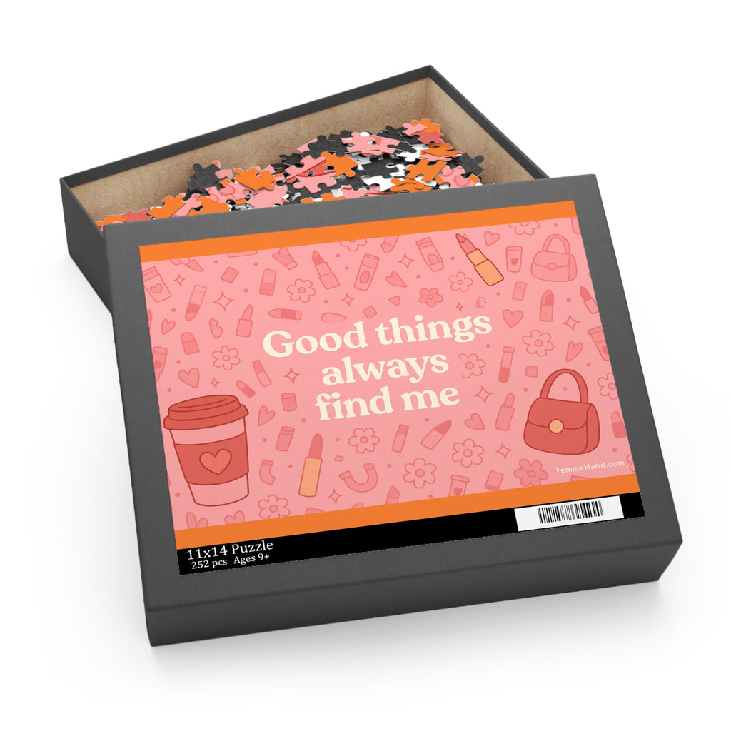 Inspirational Puzzle - "Good Things Always Find Me" - 252, 500-Piece Options
