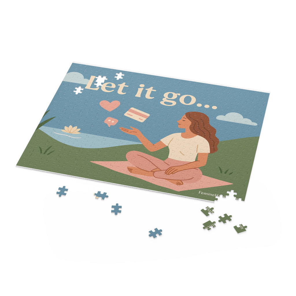 Mindful Puzzle: Let It Go Design