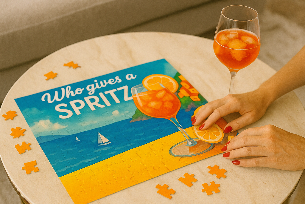 Who Gives a Spritz Puzzle - Fun 120 & 500 Piece Jigsaw Puzzle for Adults and Kids