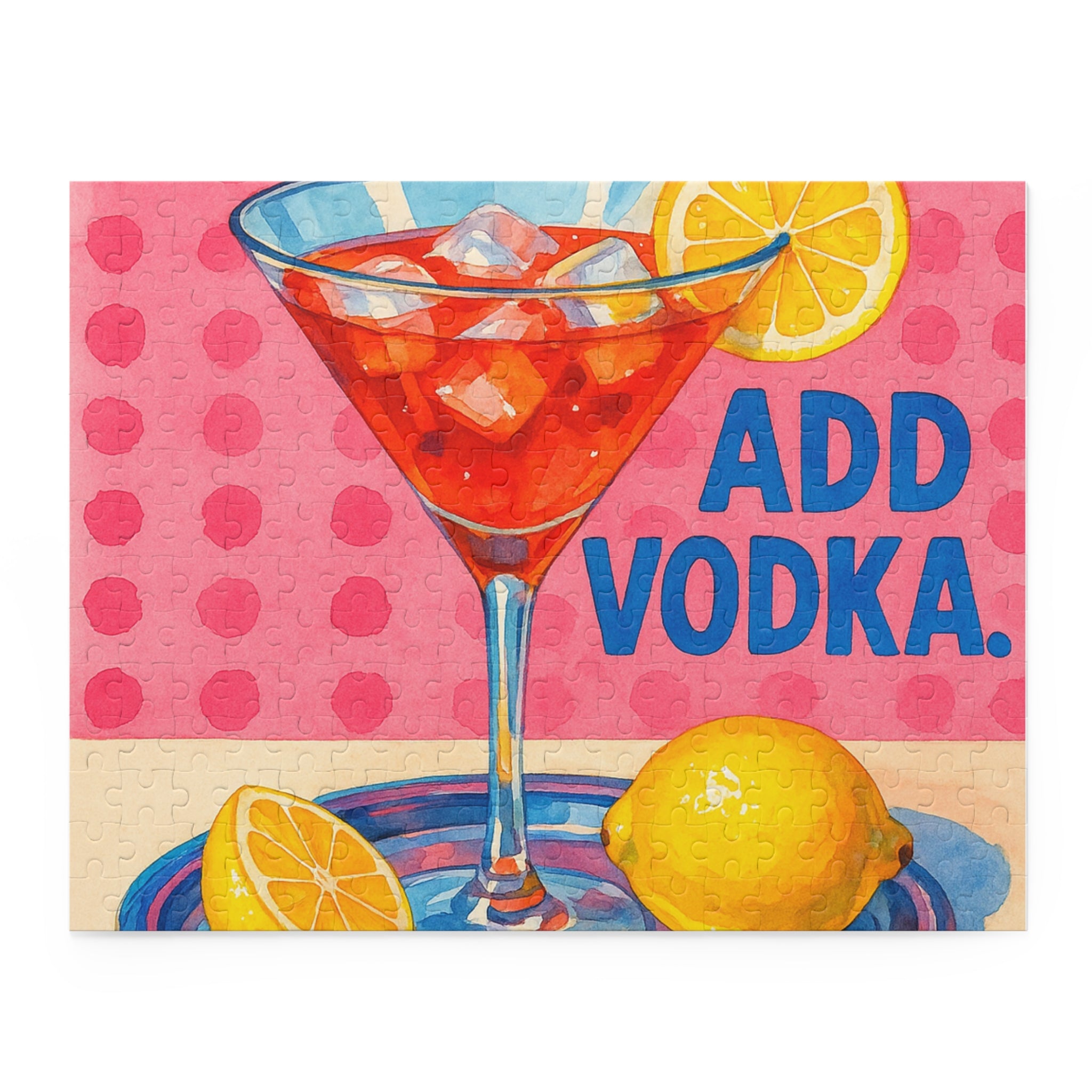 Add Vodka Cocktail Puzzle (500-Piece) - Fun & Vibrant Jigsaw for Parties