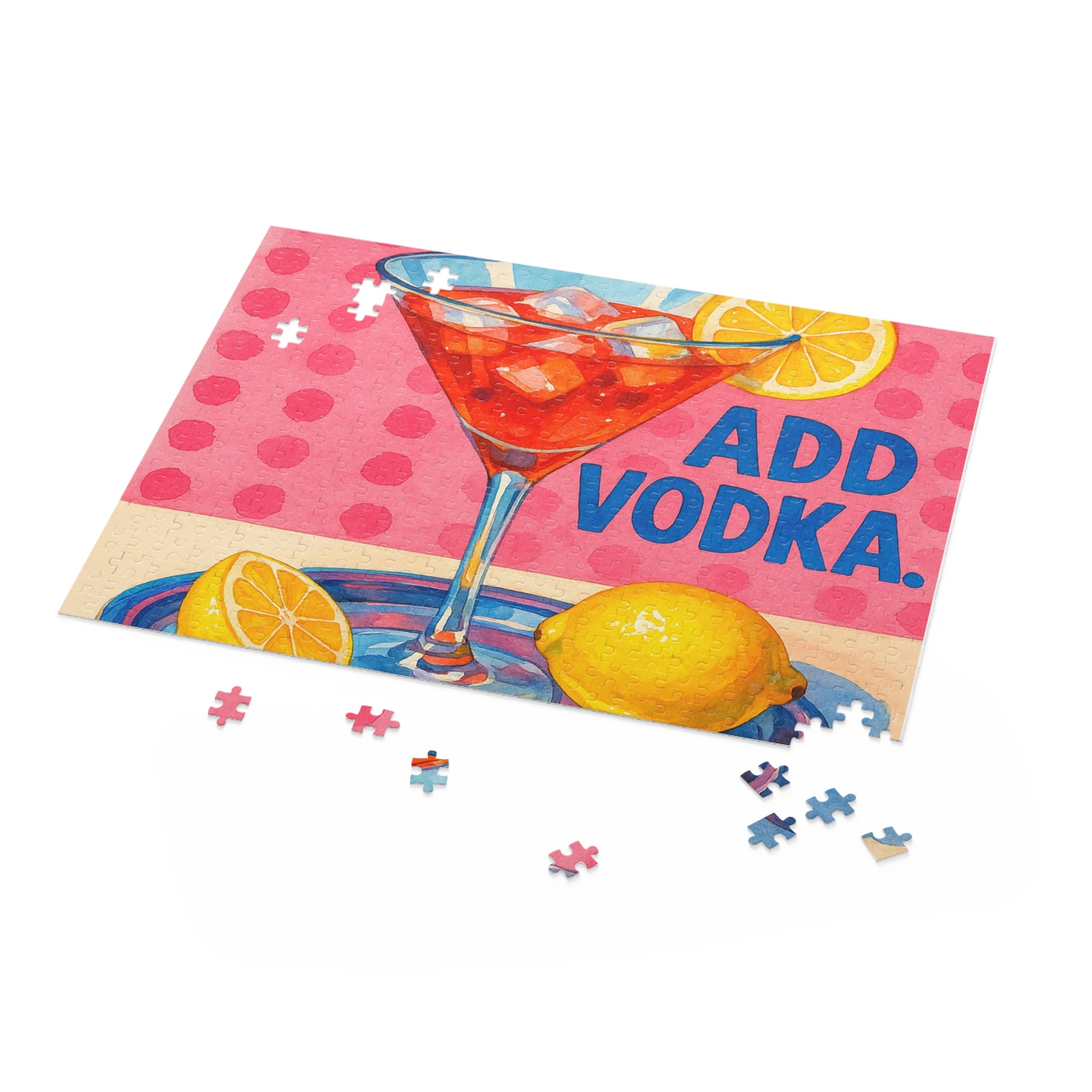 Add Vodka Cocktail Puzzle (500-Piece) - Fun & Vibrant Jigsaw for Parties