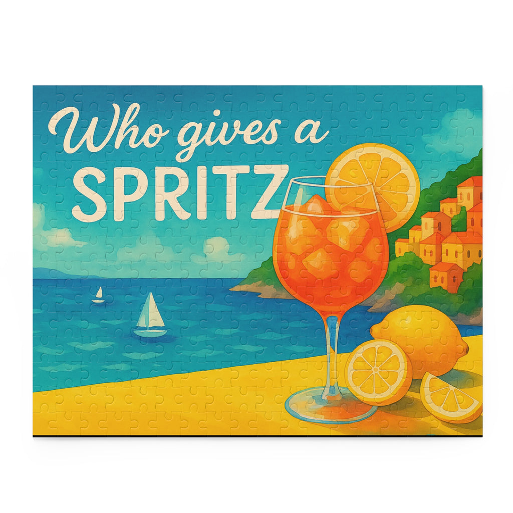 Who Gives a Spritz Puzzle - Fun 120 & 500 Piece Jigsaw Puzzle for Adults and Kids