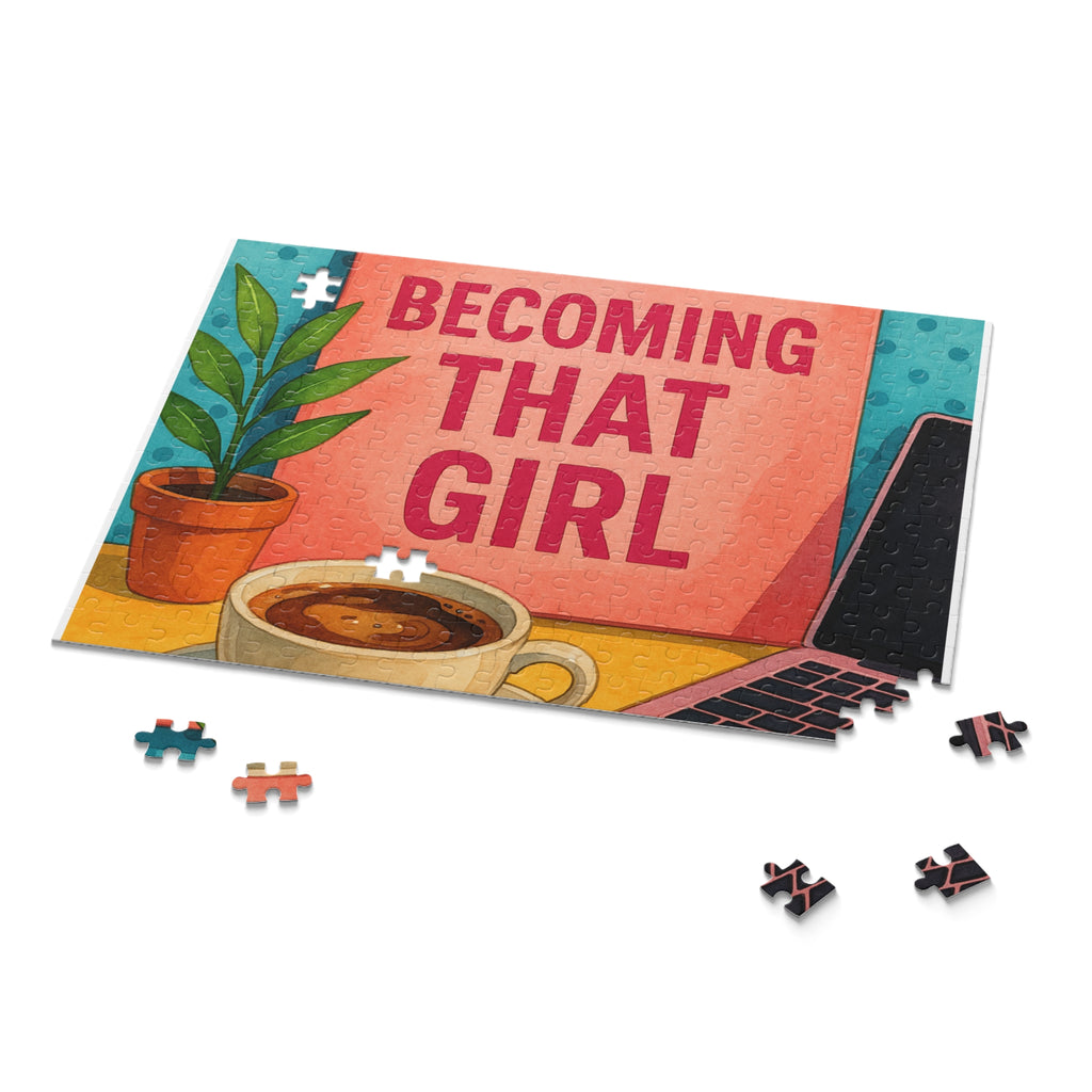 Becoming That Girl Puzzle - Inspirational 500-Piece Art for Self-Discovery