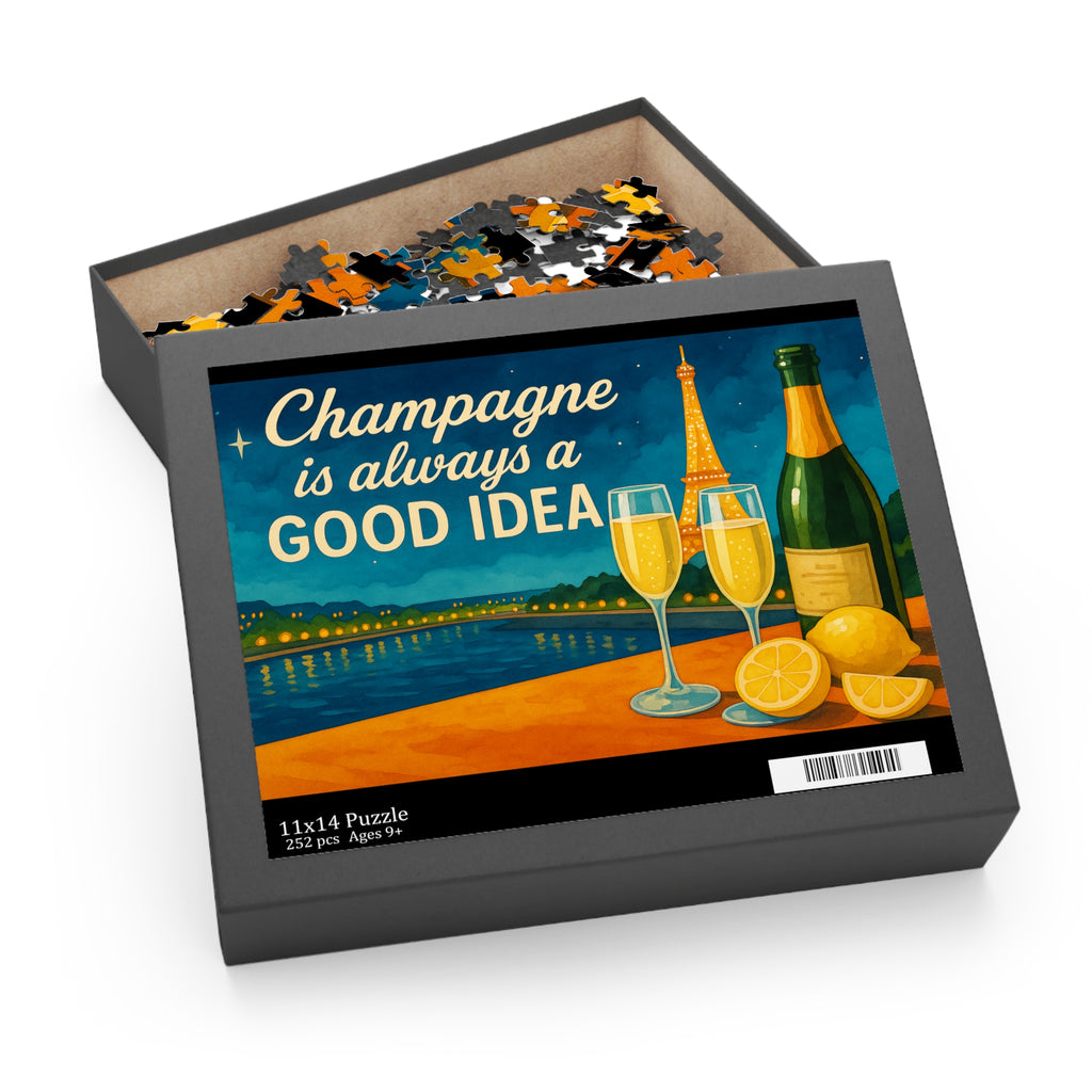 Champagne-Themed Puzzle - "Champagne is Always a Good Idea" - Perfect for Celebrations and Relaxation