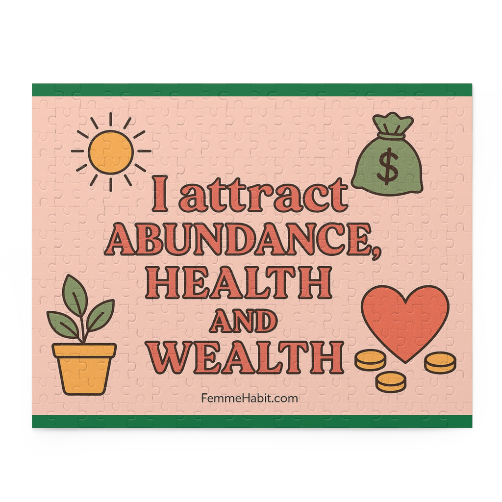 Inspirational Puzzle - Abundance, Health, and Wealth