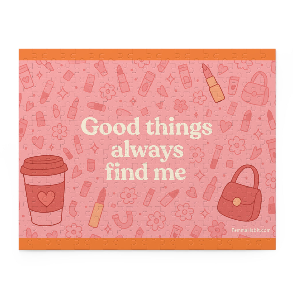 Inspirational Puzzle - "Good Things Always Find Me" - 252, 500-Piece Options
