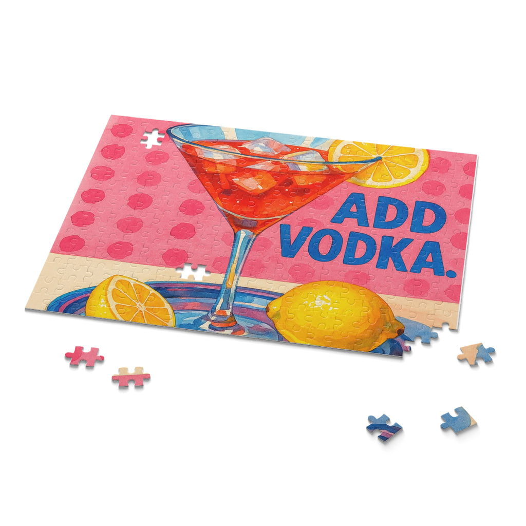 Add Vodka Cocktail Puzzle (500-Piece) - Fun & Vibrant Jigsaw for Parties