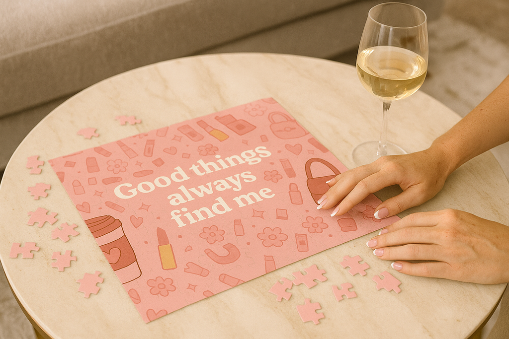 Inspirational Puzzle - "Good Things Always Find Me" - 252, 500-Piece Options
